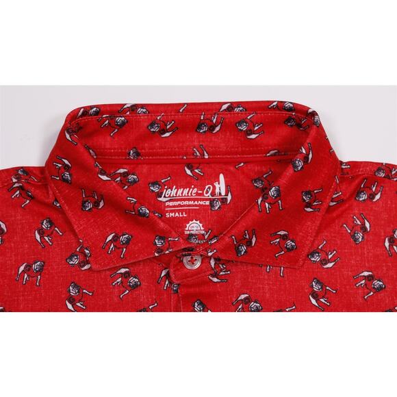 Johnnie-O UGA Georgia Bulldogs Standing Dawg Golf Polo Shirt Men's Small - Picture 4 of 8